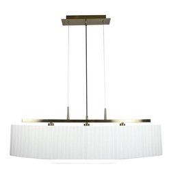 BERG LAMPA WISZĄCA 3X40W E14 PATYNA ABAŻUR BIAŁY