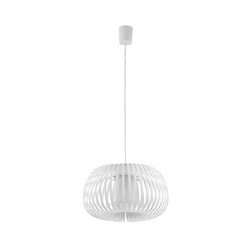 Stylowa lampa do salonu ROYAS WHITE E27 szer. 40cm | biały