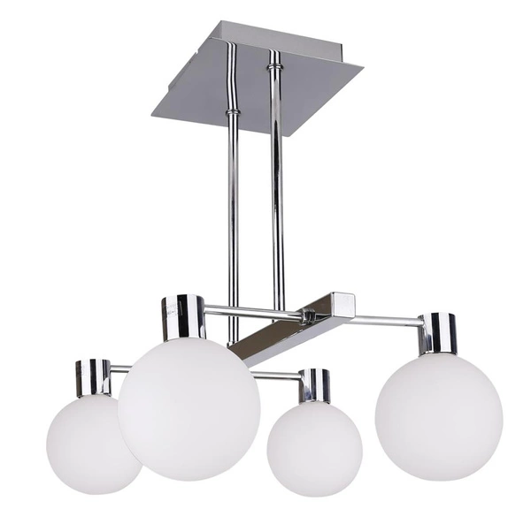 Lampa wisząca MALDUS, 34-01467, chrom/biały, 4x40W G9