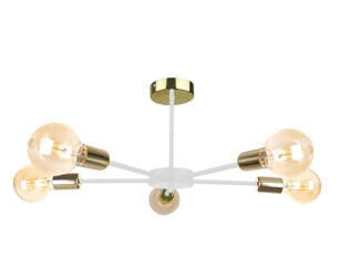 Lampa sufitowa 5xE27 SUN WHITE/GOLD