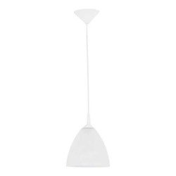 Lampa wisząca zwis BARTEK biały śr. 23cm