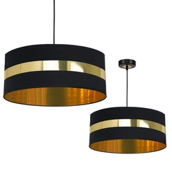 Lampa wisząca PALMIRA BLACK / GOLD 1xE27 60W