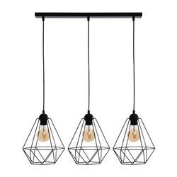 Lampa wisząca BASKET, czarna, 3x60W E27, MLP7215