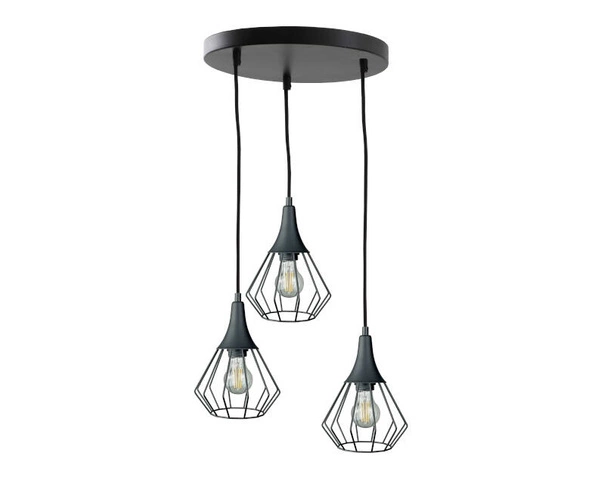 Lampa wisząca 3xE27 SELENE BLACK