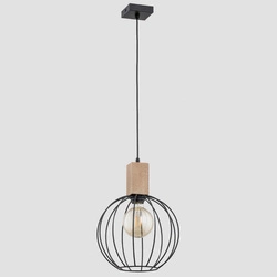 Nowoczesna lampa wisząca ARIZAN E27 wys. 90cm | brązowy czarny