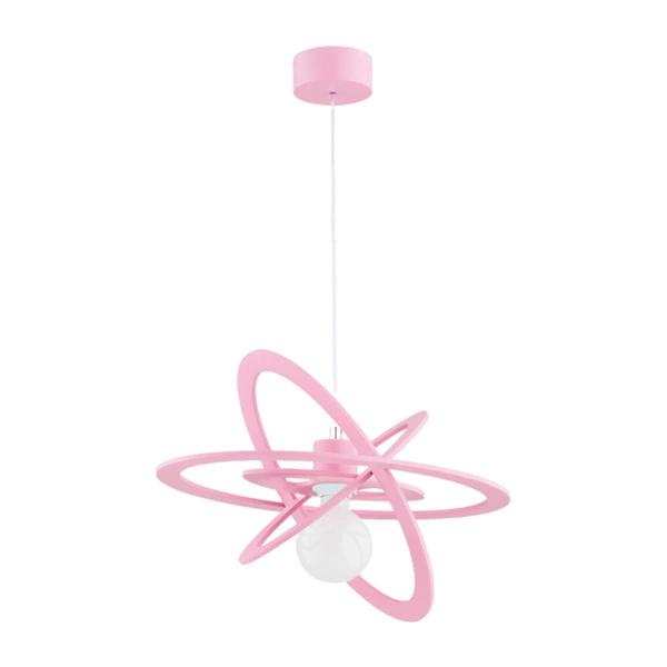 Lampa dziecięca wisząca ORLANDO PINK E27 wys. 90cm | pink