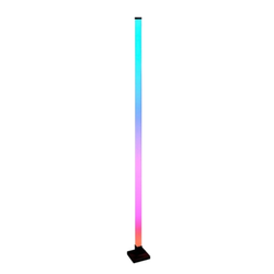 Muzyczna lampa stojąca RGB TUYA 10W 5V DIMM + Pilot wys.150 cm | Czarny