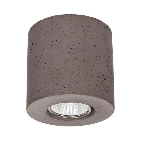 Concretedream Round Lampa Sufitowa Incl.1xLED GU10 5W Szary Beton 2566136