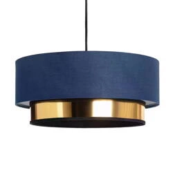 Lampa Wisząca Navy z Tkaniny 40cm Abruzzo Tesutto E27