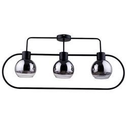 Lampa sufitowa plafon elipsa LINDA 3 PL czarny 31887