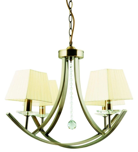 Lampa wisząca VALENCIA 34-84555 patyna/żółty 4x40W E14