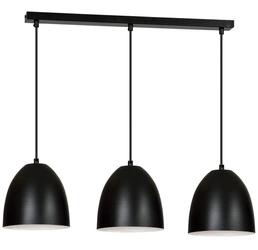 Lampa wisząca Emibig LENOX 3 Czarny / Biały 391/3