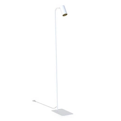 Lampa podłogowa MONO 120cm GU10 | biały/złoty 7714