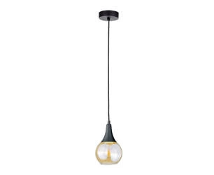 Lampa wisząca 1xE27 LACRIMA HONEY BLACK