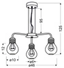 Lampa wisząca GLIVA 33-58539 chromowa 3x60W E27