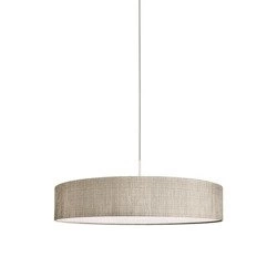 Lampa wisząca z abażurem TURDA IV szary/srebrny śr. 65cm 8947