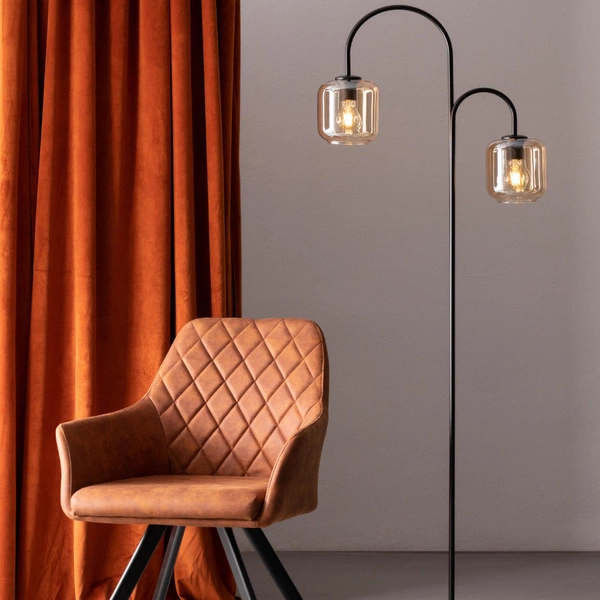 Klasyczna lampa stołowa SHINE E27 60W wys. 36cm | transparentny