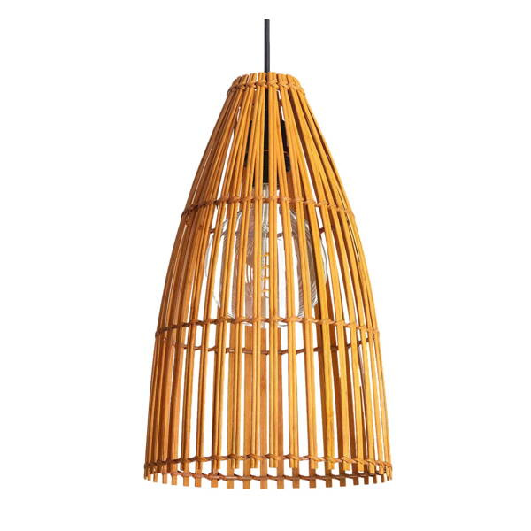 Lampa Wisząca Boho Bambusowa Abruzzo Emilia E27 30cm