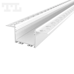 Profil LED GK22-7 podtynkowy 200cm szer. 30mm | do osłonek C7 | Biały