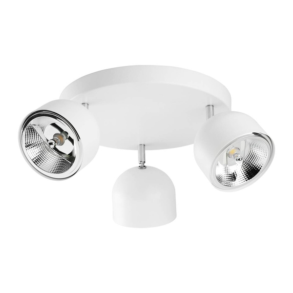 ALTEA WHITE LAMPA SUFITOWA 3 PŁ KOŁO + ŻARÓWKI