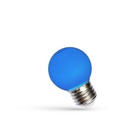 LED KULKA E-27 230V 1W BLUE SPECTRUM