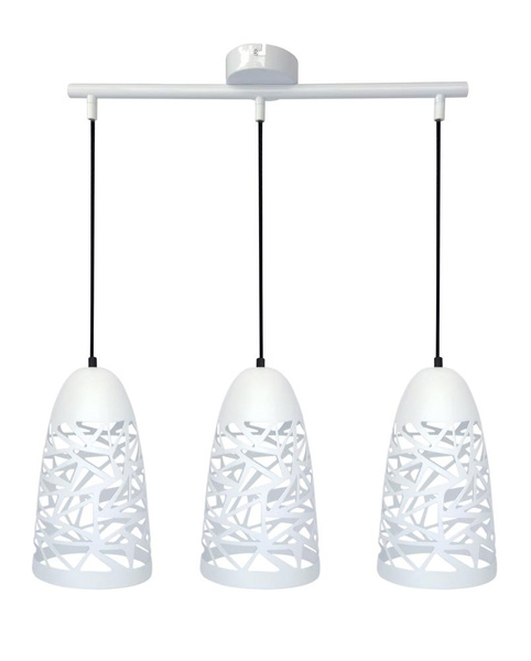 Lampa wisząca SABRIN 33-54876 biała 3x60W E27