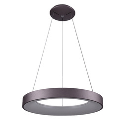 Lampa wisząca Giulia śr. 60cm 50W LED barwa ciepła 3000K | kawowy/biały