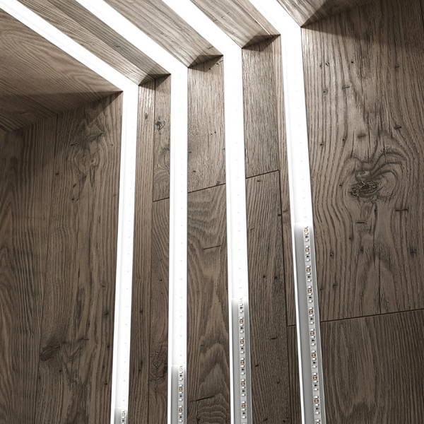 Profil LED P13-1 200cm szer. 30mm | do osłonek C2 | srebrny