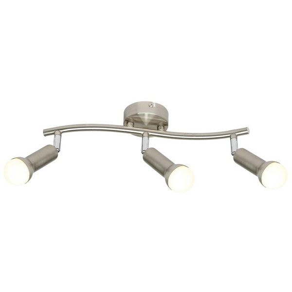 ARC LAMPA SUFITOWA LISTWA 3X40W E14 SATYNA NIKIEL