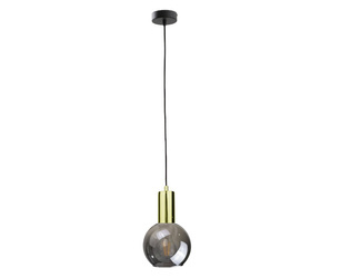 Lampa wisząca 1xE27 SUPRA BLACK/GOLD