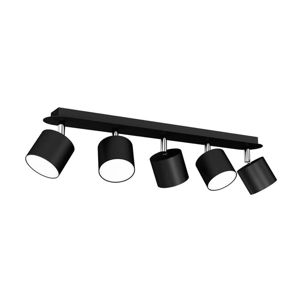 Lampa sufitowa DIXIE BLACK 5x GX53 szer. 64cm | czarny