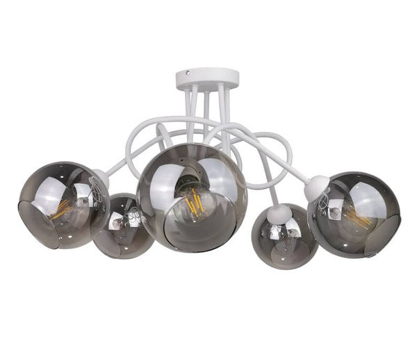 Lampa sufitowa 5xE27 RING WHITE