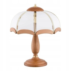 Lampka nocna sikorka drewniana 2xe14 32cm | 769