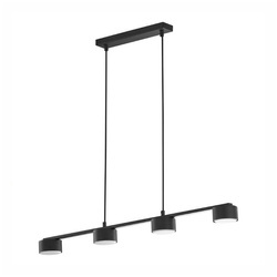 Lampa sufitowa do salonu DALLAS 4 GX53 10W LED wys. 120cm | czarny