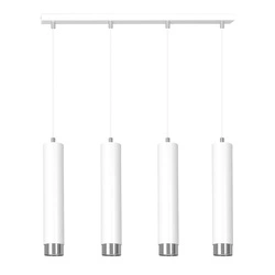 Lampa wisząca Emibig KIBO 4 WH/CHROME 641/4