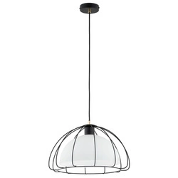 Lampa wisząca ALFA NERSY CZARNA & BIAŁA 1xE27 40cm | 61351