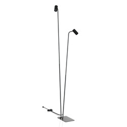 Lampa podłogowa podwójna MONO 120cm 2xGU10 | czarny 7708