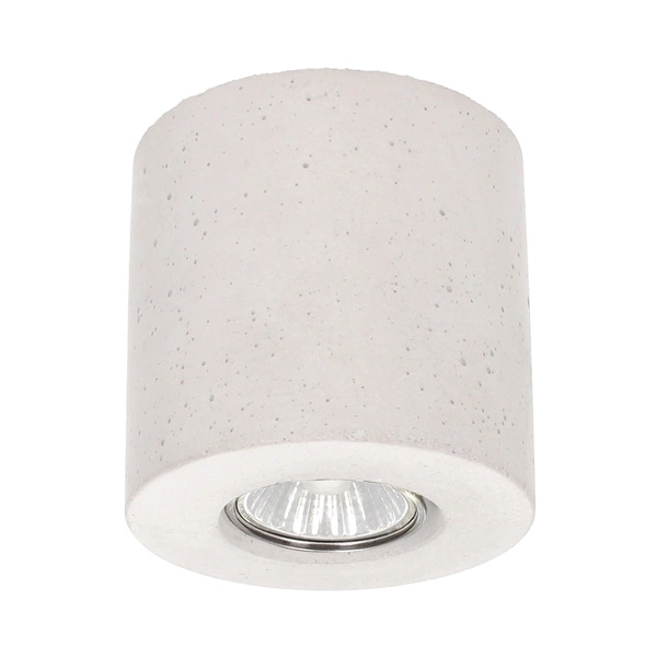 Concretedream Round Lampa Sufitowa 1xLED GU10 5W Beton Biały 2566137