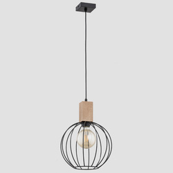 Nowoczesna lampa wisząca ARIZAN E27 wys. 90cm | brązowy czarny