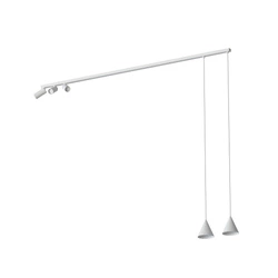 Lampa wisząca FOURTY V wys.130cm dług.150cm 3xGU10R35 2xGU10R50 | Biały 11446