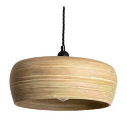 Lampa Wisząca Bambusowa Boho Abruzzo Elena E27 35cm