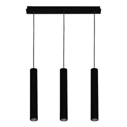 Lampa wisząca do salonu EYE III GU10 10W wys. 130cm | czarny 7862