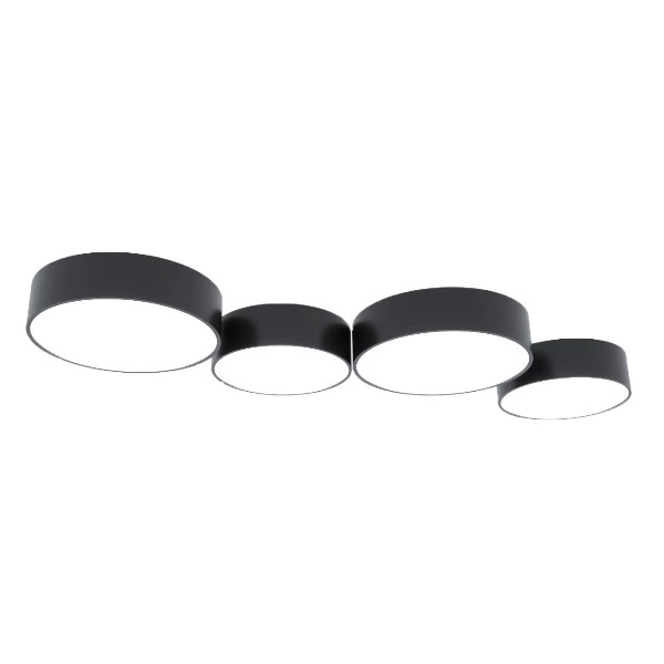 Plafon Arena 35 dwu punktowy stal czarny PVC 15W LED, SL.0121