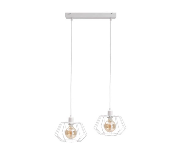 Lampa wisząca 2xE27 LUNA WHITE