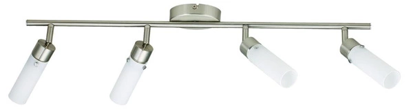 Lampa sufitowa CONCORDIA listwa 94-14262 nikiel mat/biały 4x9W ENERGO E14