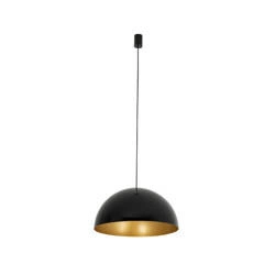 Lampa wisząca HEMISPHERE SUPER L BLACK-GOLD śr. 50cm 4xGX53 | czarny/złoty 10693