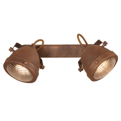 Lampa sufitowa FRODO 92-71071 2xGU10 rdzawa w rustykalnym stylu