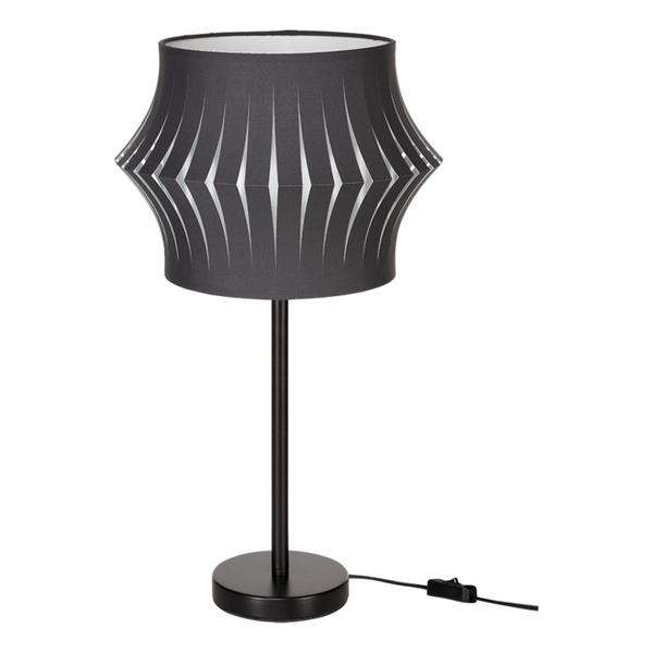 Lotus Lampa Stołowa 1xE27 Max.40W Czarny/Czarny PVC/Antracyt