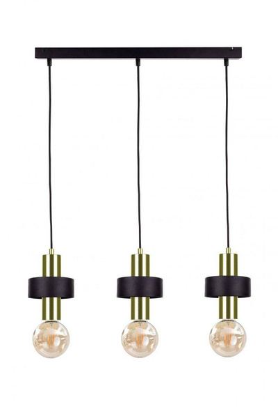 Lampa wisząca 3xE27 UNICA BLACK/GOLD