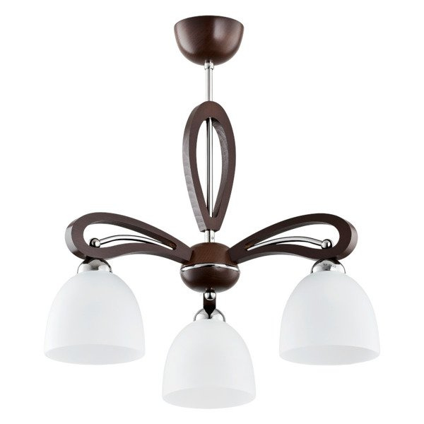 Lampa sufitowa żyrandol nowoczesny GRACJA VIGO wenge/biały śr. 46cm